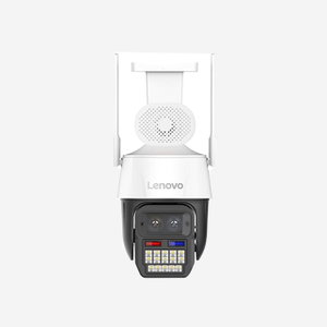 Lenovo NS40GH (T) 4MP dome camera with dual lenses, human tracking, night vision, audio, and mobile monitoring.