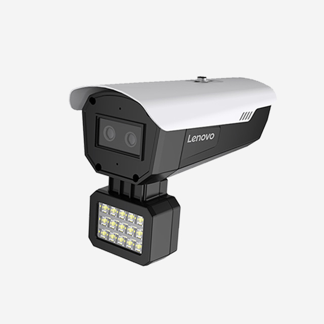 Lenovo 751TDAI Full-Color 4MP camera with dual-lens video, audio, motion detection, night vision, and mobile monitoring.