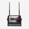 Wireless 4-way backup camera system with 7-inch display, 2.4G signal, SD card support, auto pairing