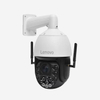 Lenovo NS70GH 4G Pro outdoor camera with AI human tracking, 4G SIM, IP66 waterproof, TF card storage, and mobile alerts.