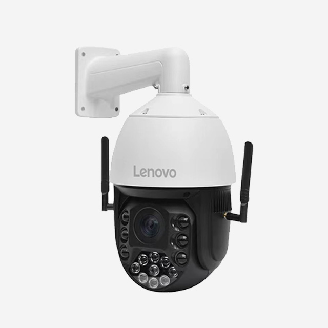 Lenovo NS70GH 4G Pro outdoor camera with AI human tracking, 4G SIM, IP66 waterproof, TF card storage, and mobile alerts.
