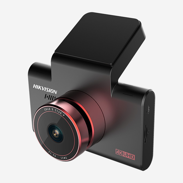 HIKvision AE-DC8312-C6S 2160P dash camera with WiFi, GPS, ADAS, F1.75 aperture, and 3-inch IPS display.