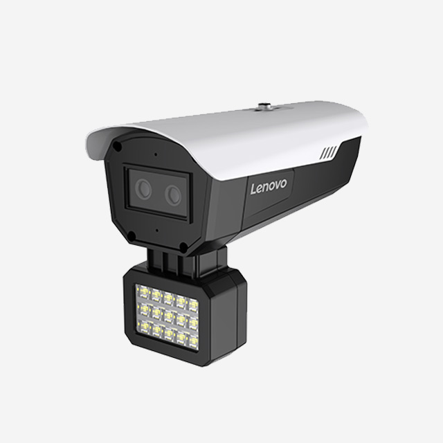 Lenovo 751TDAI Full-Color 4MP camera with dual-lens video, audio, motion detection, night vision, and mobile monitoring.