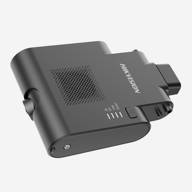 Hikvision 3CH 1080P taxi dash camera with GPS, Wi-Fi, and driver monitoring system.