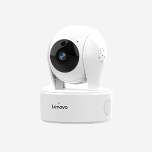 Lenovo C2E AI 360° smart camera with night vision, motion alarm, voice recording, Wi-Fi, and cloud storage support.