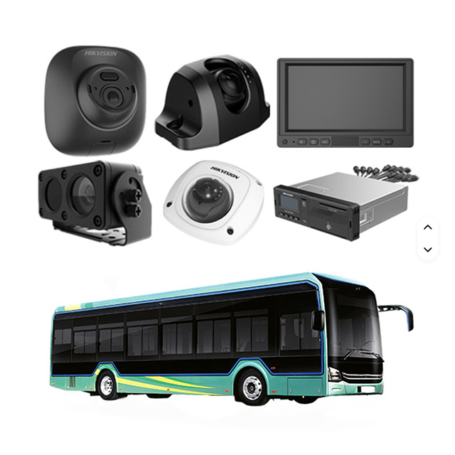 Hikvision bus mirror dash cam 1080P HD with day night vision and compact design for vehicle surveillance system.