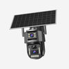 Lenovo Smart Camera G4S4 with 6MP lenses, three-screen view, night vision, 4G data, solar panel, and standby.