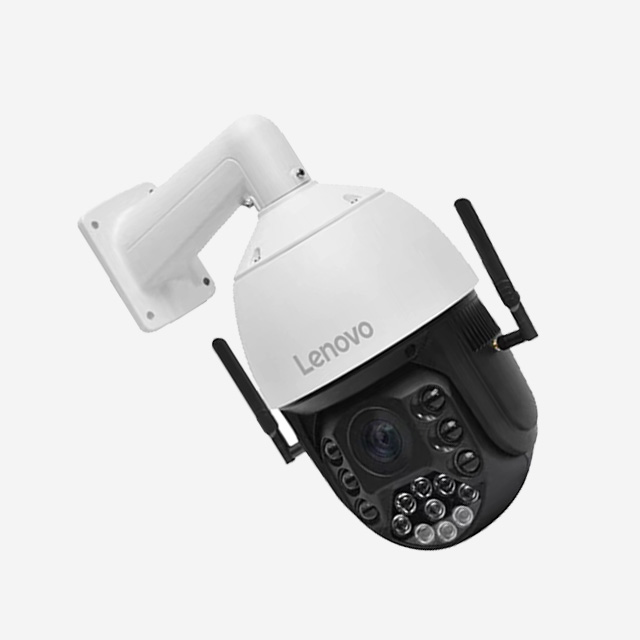 Lenovo NS70GH 4G Pro outdoor camera with AI human tracking, 4G SIM, IP66 waterproof, TF card storage, and mobile alerts.