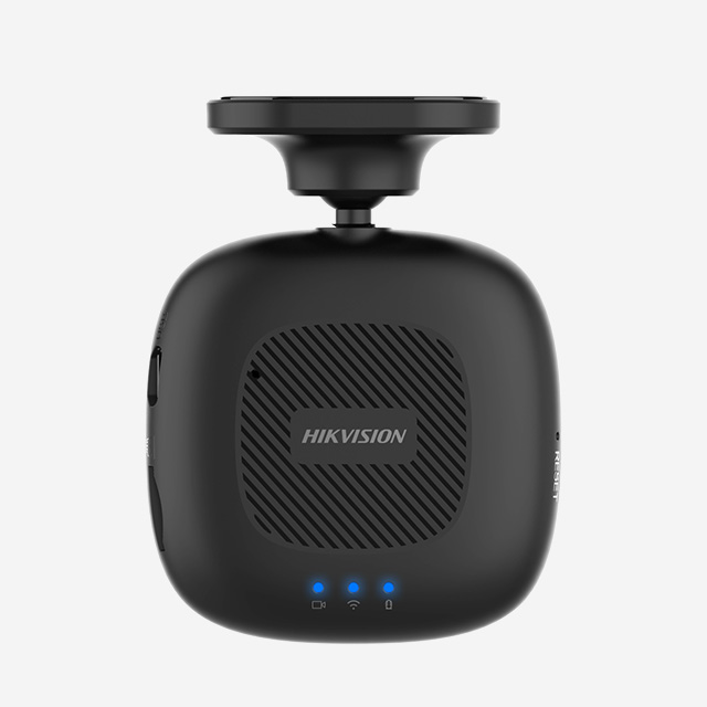 HIKvision 1080p dash camera with 166° wide angle, WiFi, G-Sensor, SD card support, and easy installation.