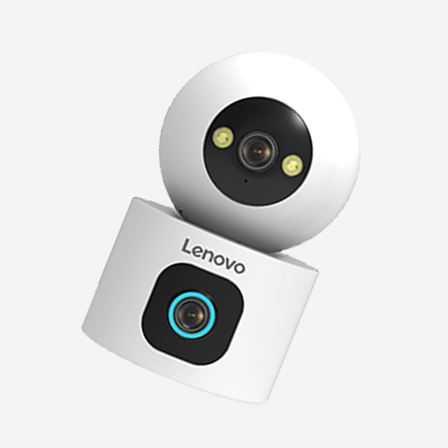 Lenovo XW2 10MP 5G dual-band smart PTZ camera with human tracking, night vision, and cloud storage support.