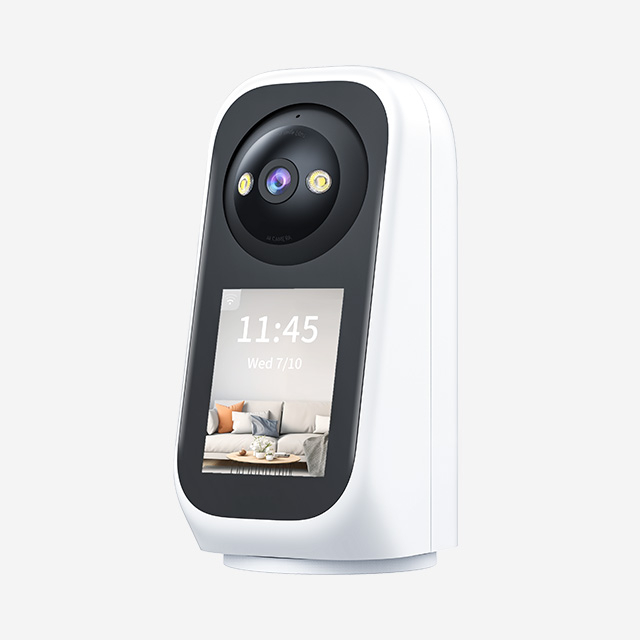 JOOAN C17C-U indoor video security camera with 3MP HD, H.265 video, IR-CUT night vision, and cloud storage.