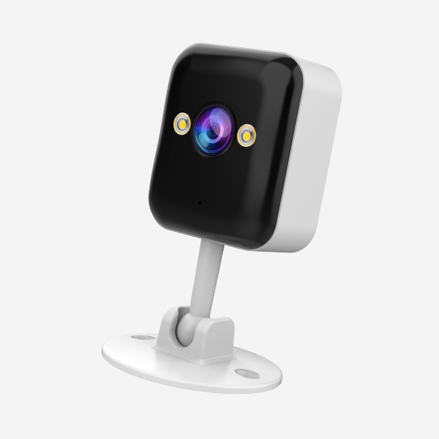 JOOAN A6M-U outdoor Wi-Fi dual-lens camera with 2MP HD, H.264 video, night vision, 2.4GHz Wi-Fi, and Cam720 app control.