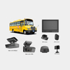 Hikvision 4K 360° waterproof school bus dash camera with GPS, Wi-Fi, and SIM card function.