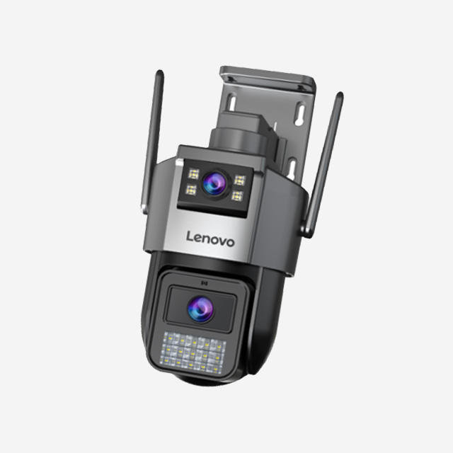 Lenovo Smart Zoom Camera G4 W11C-Z dome with 6MP, 4G, PTZ rotation, 8x zoom, night vision, human detection.
