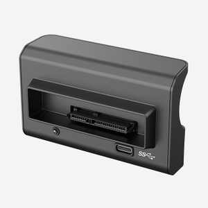HIKvision HDD SSD case reader with USB 3.0 and SATA interface, plug and play, with status indicator.