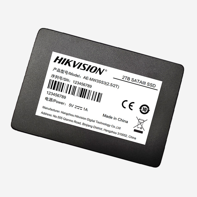 HIKvision SSD card with 512GB, 1TB, 2TB, SATA III 6Gbps, NCQ, TRIM, designed for vehicle monitoring.