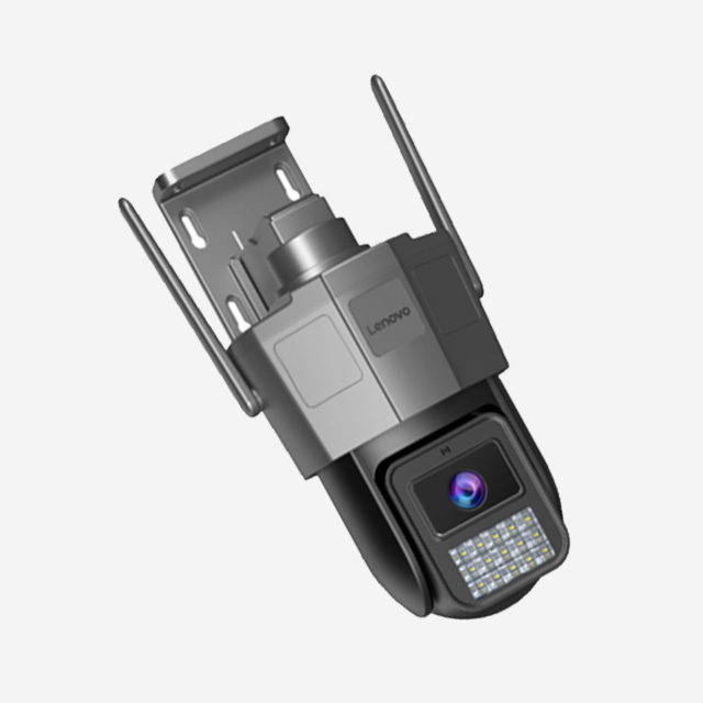 Lenovo Smart Camera X6Q 3MP dome with PTZ, night vision, auto tracking, two-way audio, ONVIF support, and waterproof housing.