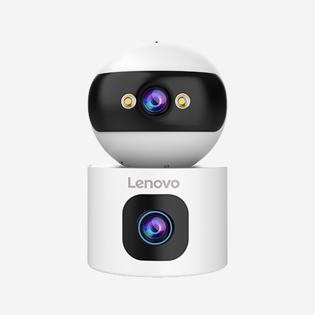 Lenovo XW1-4G 6MP smart 4G PTZ camera with human tracking, motion detection, and light and voice alarm.