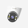 Lenovo 738 4MP outdoor security camera with H.265 video, IR night vision, two-way audio, and mobile monitoring support.