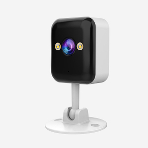 JOOAN A6M-U outdoor Wi-Fi dual-lens camera with 2MP HD, H.264 video, night vision, 2.4GHz Wi-Fi, and Cam720 app control.