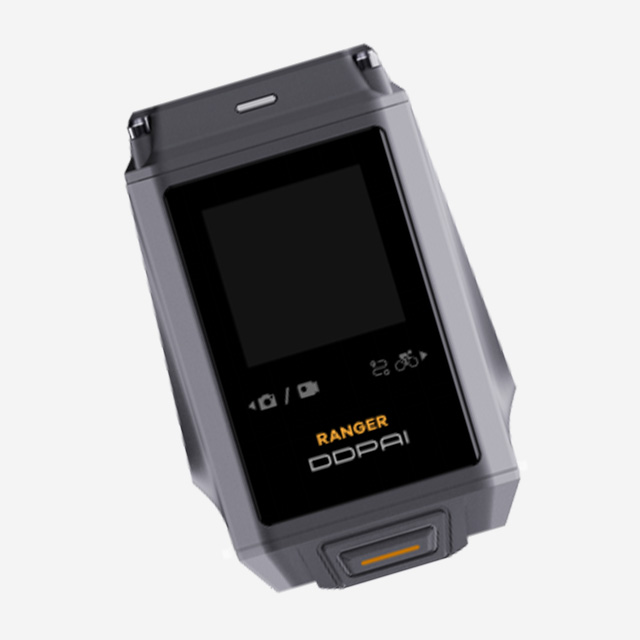 DDPAI Ranger 4K riding camera with F1.6 lens, 150° wide view, GPS, 128GB storage, and IP67 waterproof design.