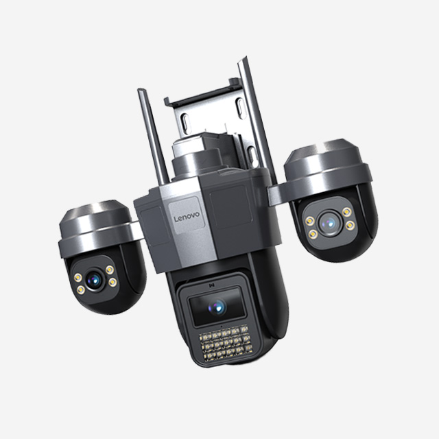 Lenovo Smart Camera G4W19C dome 15MP with 4G, PTZ, night vision, motion alarm, and waterproof design.