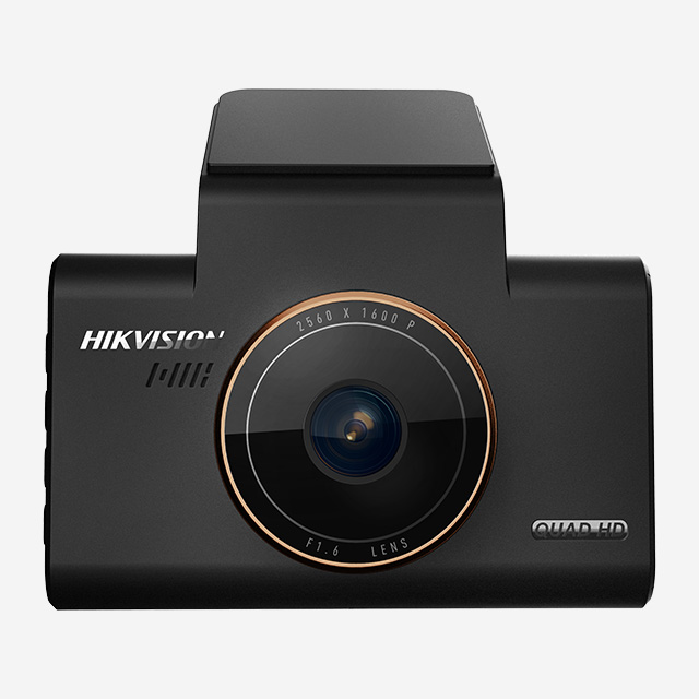 HIKvision AE-DC5313-C6PRO 1600P dash camera with WiFi, GPS, 3-inch IPS display, ADAS, and F1.6 night vision lens.
