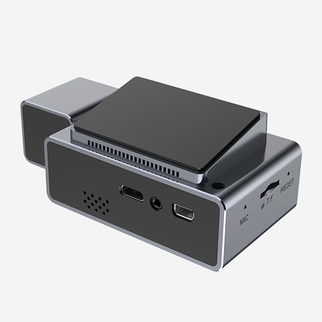 HIKvision AE-DC8012-C8 dash camera with 2160P video, Wi-Fi, GPS, G-Sensor, ADAS, voice control, APP support, TF card storage.