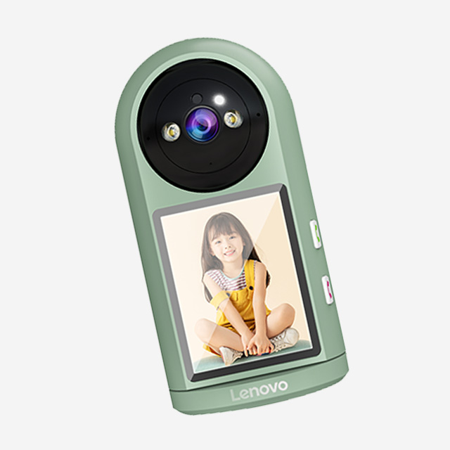 Lenovo Smart Camera C17C with 3MP HD video call, 355° rotation, low-light color, and two-way intercom.