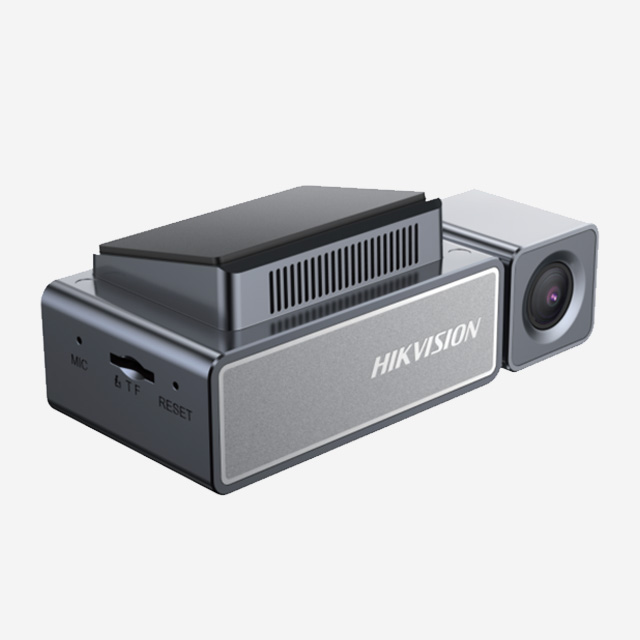 HIKvision AE-DC8012-C8 dash camera with 2160P video, Wi-Fi, GPS, G-Sensor, ADAS, voice control, APP support, TF card storage.