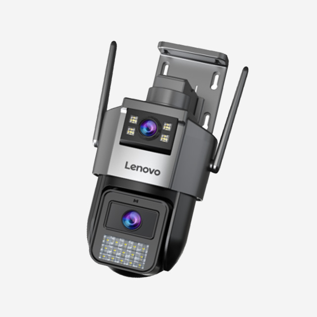 Lenovo Smart Camera W11C 6MP dome with PTZ, night vision, auto tracking, motion alarm, two-way audio, and waterproof housing.