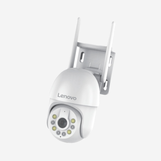 Lenovo X5Q PTZ dome camera 3MP with full-color night vision, automatic tracking, two-way audio, and mobile app.