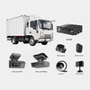 Hikvision 360 truck dash cam with 1080P HD, 4G GPS, Wi-Fi, and waterproof design for fleet video monitoring system.