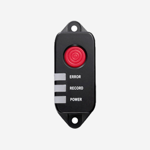 HIKvision DS-1530HMI(AE) alarm button with G-sensor, gyroscope, LED display, and IR receiver for alerts.