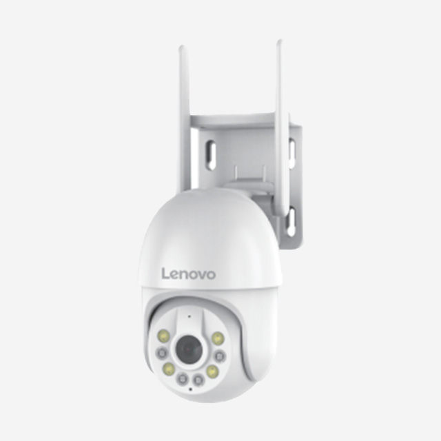 Lenovo X5Q-4G PTZ dome camera 3MP with full-color night vision, automatic tracking, two-way audio, and mobile app.