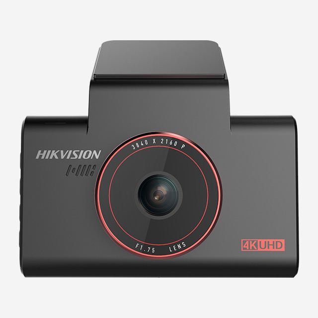 HIKvision AE-DC8312-C6S 2160P dash camera with WiFi, GPS, ADAS, F1.75 aperture, and 3-inch IPS display.