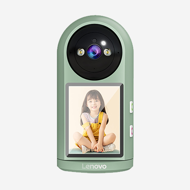 Lenovo Smart Camera C17C with 3MP HD video call, 355° rotation, low-light color, and two-way intercom.