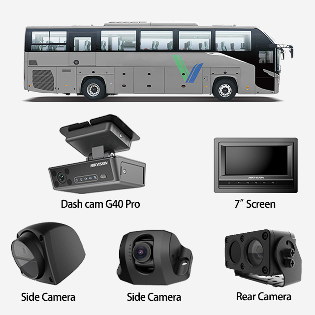 HIKvision 5CH AI dash camera with GPS, 4G, Wi-Fi, ADAS and 1620P HD recording for fleet vehicles